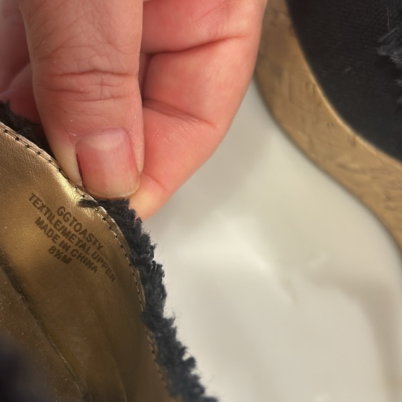 Cork Wedge Black Sandals with Cool Chains Ankle Straps-sz 8.5 - Picture 12 of 14